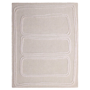 Karina Living Sula Rug Ivory 8x10 – Handwoven Wool, Timeless Style, Soft Texture for Living Rooms & Dining Areas DOV44008-IVRY-8X10
