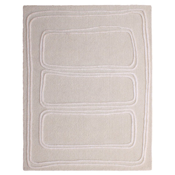Karina Living Sula Rug Ivory 8x10 – Handwoven Wool, Timeless Style, Soft Texture for Living Rooms & Dining Areas DOV44008-IVRY-8X10