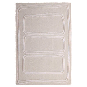 Karina Living Sula Rug Ivory 9x12 - Handwoven Wool, Plush Comfort & Timeless Elegance for Any Home Décor Space DOV44008-IVRY-9X12