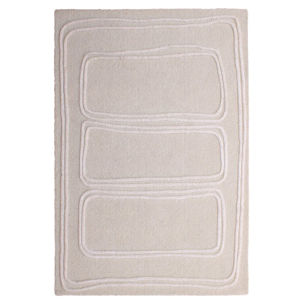 Karina Living Sula Rug Ivory 9x12 - Handwoven Wool, Plush Comfort & Timeless Elegance for Any Home Décor Space DOV44008-IVRY-9X12