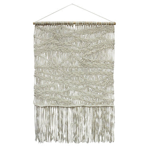 Karina Living Nereus Wall Hanging in Ivory - Handcrafted Wool Art for Modern Homes, Elevate Your Space Today! DOV44013-IVRY