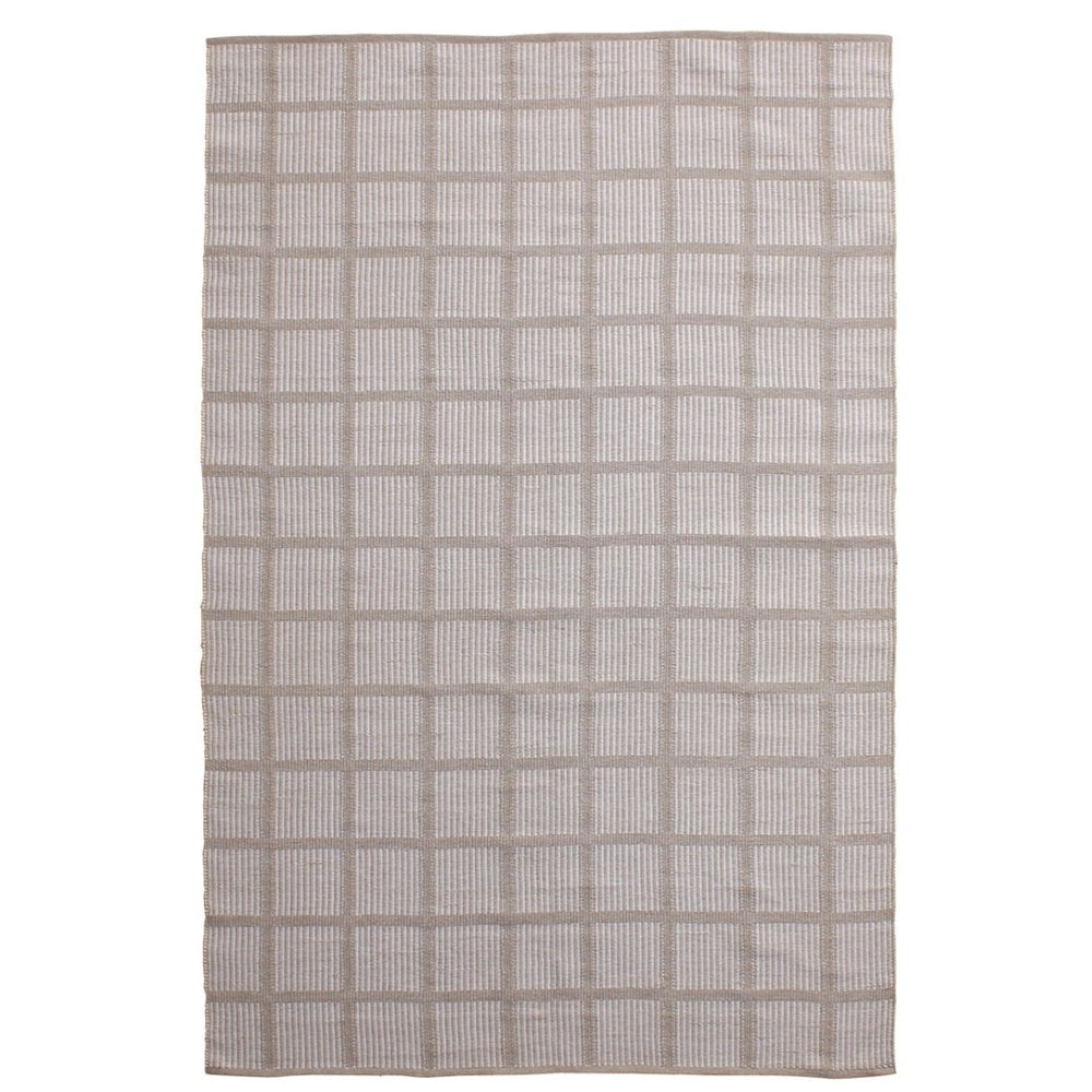 Karina Living Quenby Outdoor Rug Ivory 6x9 ft - Handwoven, Weather-Resistant, Durable Accent for Patios & Decks DOV44027-IVRY-6X9