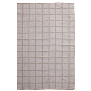 Karina Living Quenby Outdoor Rug Ivory 6x9 ft - Handwoven, Weather-Resistant, Durable Accent for Patios & Decks DOV44027-IVRY-6X9