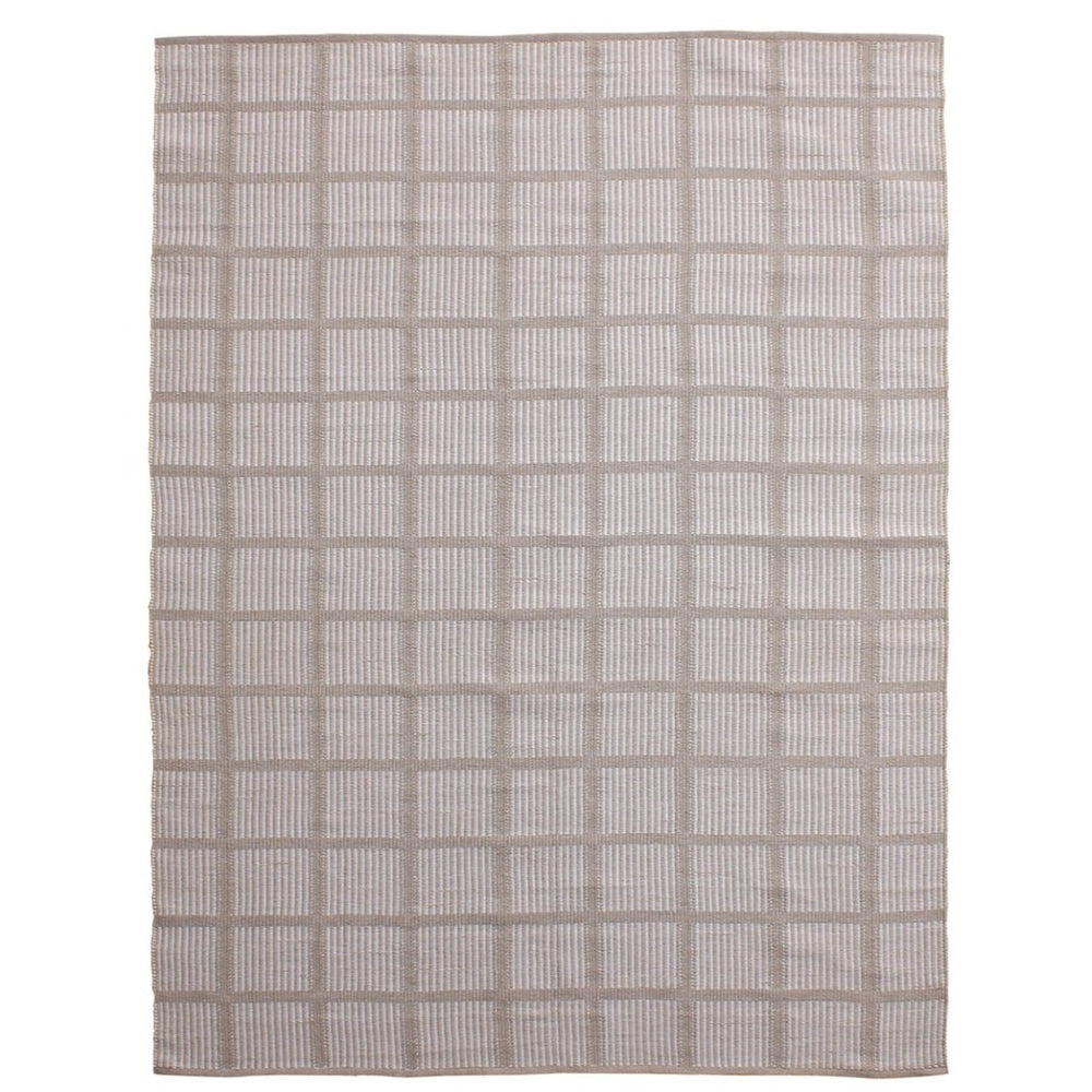 Karina Living Quenby Outdoor Rug - Handwoven Ivory 8x10 for Patios, Decks, and All-Season Durability and Style DOV44027-IVRY-8X10
