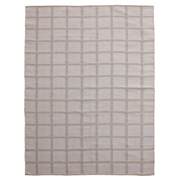 Karina Living Quenby Outdoor Rug - Handwoven Ivory 8x10 for Patios, Decks, and All-Season Durability and Style DOV44027-IVRY-8X10