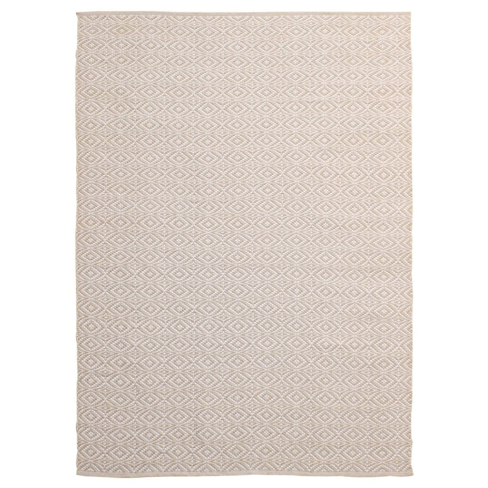 Karina Living Rosewood Outdoor Rug in Beige - Handwoven, Durable, Weather-Resistant, Ideal for Patios & Decks DOV44029-BEIG-6X9
