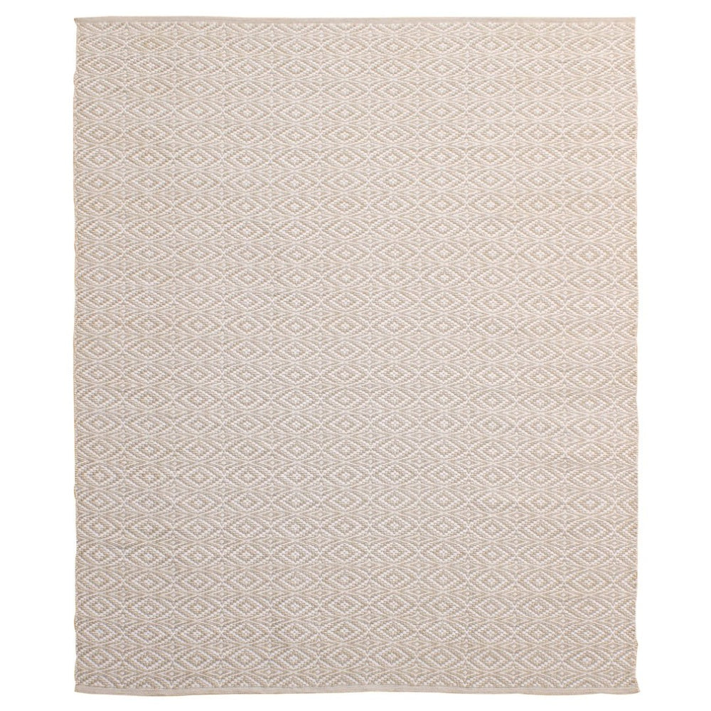 Karina Living Rosewood Handwoven Outdoor Rug in Soft Beige - Durable, Weather-Resistant 8x10 Patio Essential DOV44029-BEIG-8X10