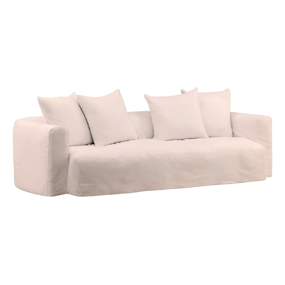 Karina Living Montrese Sofa Slipcover - Effortless Elegance with Durable Cotton-Linen Blend for Ultimate Protection Natural DOV45000-SL-NATL