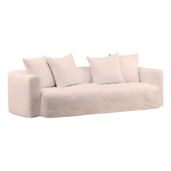 Karina Living Montrese Sofa Slipcover - Effortless Elegance with Durable Cotton-Linen Blend for Ultimate Protection Natural DOV45000-SL-NATL