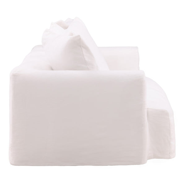 Karina Living Montrese Sofa Slipcover - Effortless Elegance with Durable Cotton-Linen Blend for Ultimate Protection White DOV45000-SL-WHIT