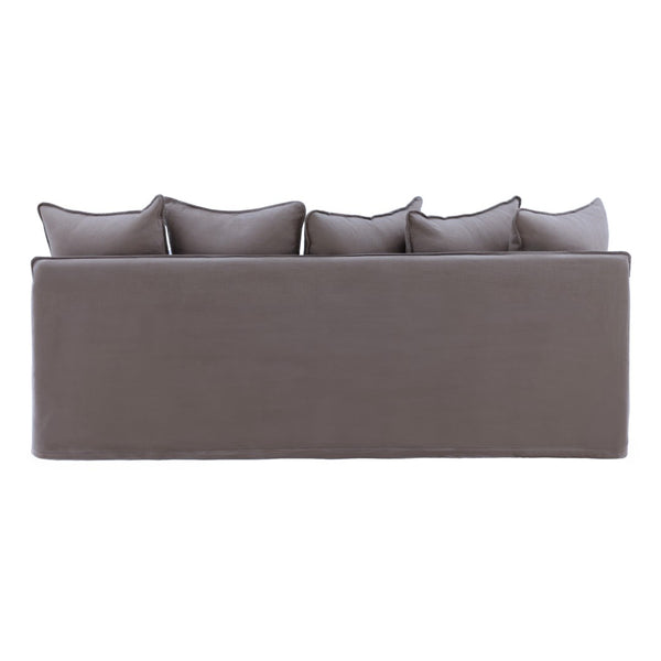 Karina Living Lexia Sofa Slipcover – Elegant Linen-Cotton Blend for Everyday Protection and Timeless Style Stone DOV45001-SL-STON