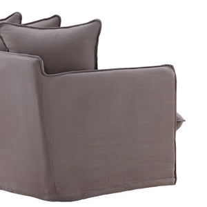 Karina Living Lexia Sofa Slipcover – Elegant Linen-Cotton Blend for Everyday Protection and Timeless Style Stone DOV45001-SL-STON