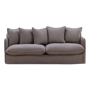 Karina Living Lexia Sofa Slipcover – Elegant Linen-Cotton Blend for Everyday Protection and Timeless Style Stone DOV45001-SL-STON