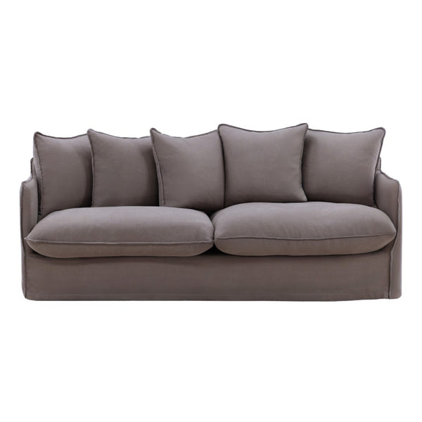 Karina Living Lexia Sofa Slipcover – Elegant Linen-Cotton Blend for Everyday Protection and Timeless Style Stone DOV45001-SL-STON