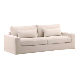 Karina Living Sylvie Sofa Slipcover - Tailored Linen-Cotton Blend for Effortless Style and Easy Care Solutions Natural DOV45004-SL-NATL