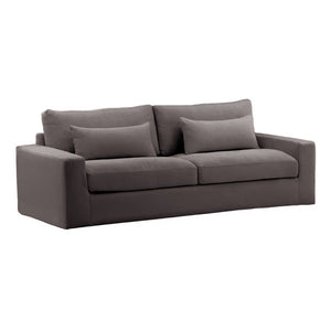 Karina Living Sylvie Sofa Slipcover - Tailored Linen-Cotton Blend for Effortless Style and Easy Care Solutions Stone DOV45004-SL-STON
