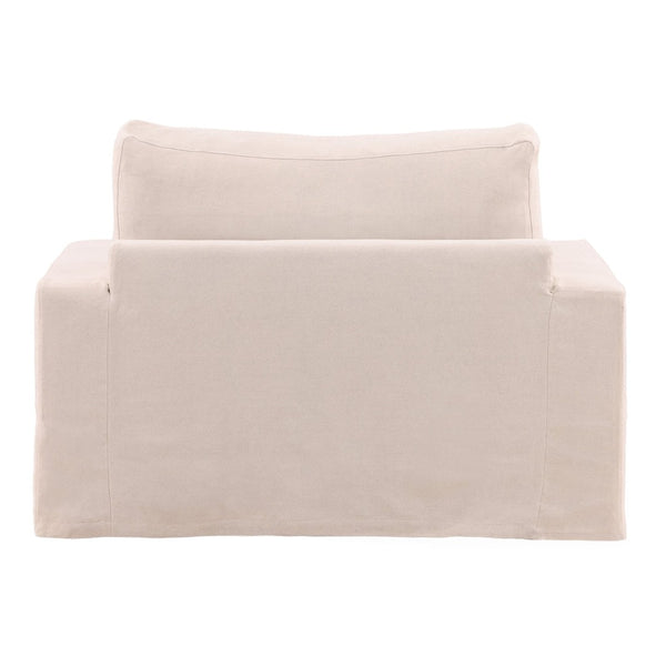 Karina Living Sylvie Sofa Chair Slipcover - Durable Cotton-Linen Blend for Easy Care and Stylish Home Refresh Natural DOV45005-SL-NATL