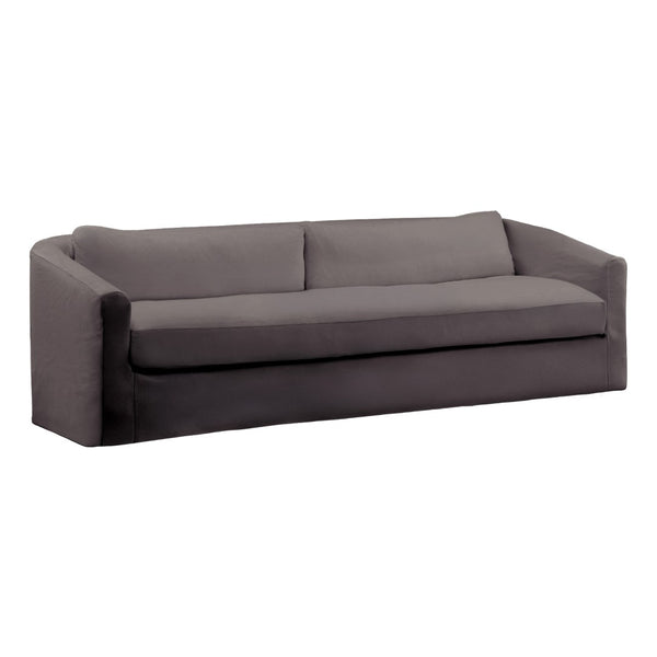Karina Living Violeta Sofa Slipcover - Breathable Linen Cotton Blend for Easy Maintenance and Stylish Protection Stone DOV45006-SL-STON