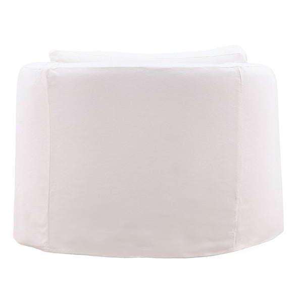 Karina Living Violeta Sofa Chair Slipcover - Durable Cotton-Linen Blend for Effortless Style & Ultimate Protection White DOV45007-SL-WHIT