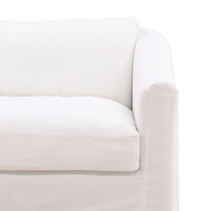 Karina Living Violeta Sofa Chair Slipcover - Durable Cotton-Linen Blend for Effortless Style & Ultimate Protection White DOV45007-SL-WHIT