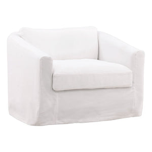 Karina Living Violeta Sofa Chair Slipcover - Durable Cotton-Linen Blend for Effortless Style & Ultimate Protection White DOV45007-SL-WHIT