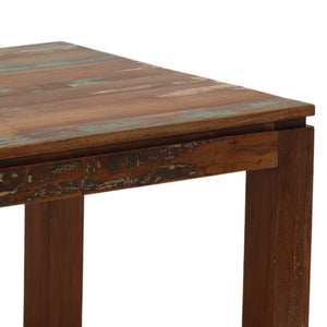 Karina Living Quince Dining Table in Distressed Brown - Rustic Reclaimed Mango Wood for Unique Dining Experiences DOV46001-BRWN