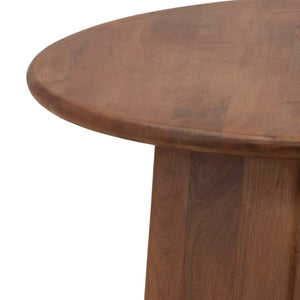 Karina Living Winsor Coffee Table – Solid Mango Wood with Warm Brown Finish for Stylish Living Room Centerpiece DOV46006-BRWN
