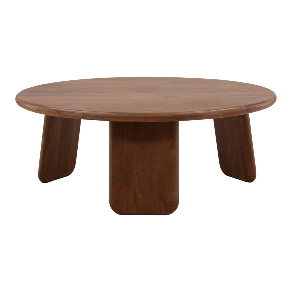 Karina Living Winsor Coffee Table – Solid Mango Wood with Warm Brown Finish for Stylish Living Room Centerpiece DOV46006-BRWN