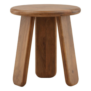 Karina Living Winsor Side Table in Warm Brown - Solid Mango Wood Accent Table for Modern and Rustic Decor DOV46007-BRWN