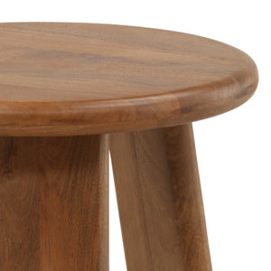 Karina Living Winsor Side Table in Warm Brown - Solid Mango Wood Accent Table for Modern and Rustic Decor DOV46007-BRWN