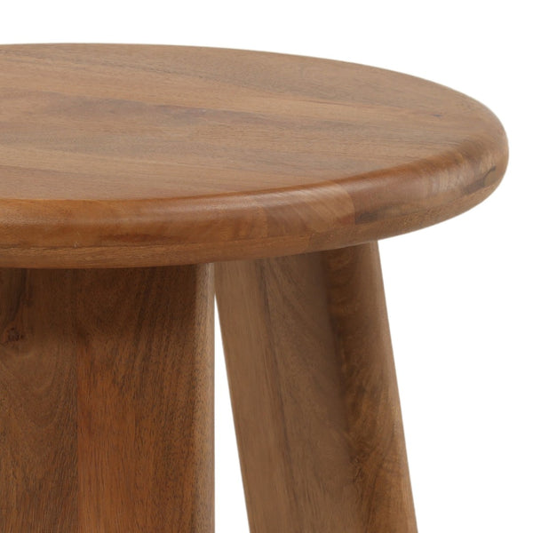Karina Living Winsor Side Table in Warm Brown - Solid Mango Wood Accent Table for Modern and Rustic Decor DOV46007-BRWN