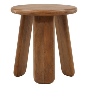 Karina Living Winsor Side Table in Warm Brown - Solid Mango Wood Accent Table for Modern and Rustic Decor DOV46007-BRWN