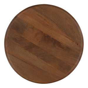 Karina Living Winsor Side Table in Warm Brown - Solid Mango Wood Accent Table for Modern and Rustic Decor DOV46007-BRWN