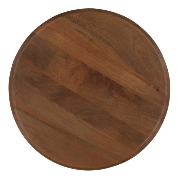 Karina Living Winsor Side Table in Warm Brown - Solid Mango Wood Accent Table for Modern and Rustic Decor DOV46007-BRWN