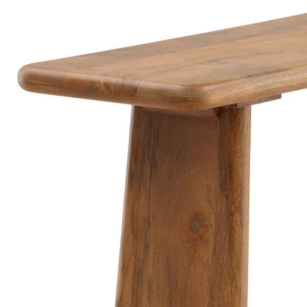 Karina Living Winsor Console Table in Rich Brown Mango Wood - Stylish Storage & Display for Modern Living Spaces DOV46008-BRWN