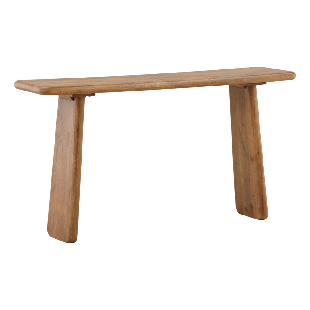 Karina Living Winsor Console Table in Rich Brown Mango Wood - Stylish Storage & Display for Modern Living Spaces DOV46008-BRWN