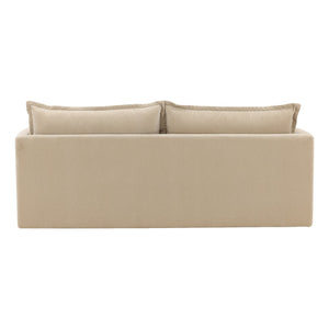 Karina Living Monica Sofa Sand – Luxurious Velvet Comfort with Modern Design for Stylish Living Spaces & Family Rooms DOV51001-SAND