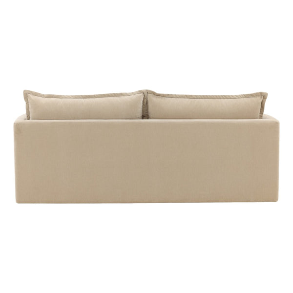 Karina Living Monica Sofa Sand – Luxurious Velvet Comfort with Modern Design for Stylish Living Spaces & Family Rooms DOV51001-SAND
