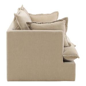 Karina Living Monica Sofa Sand – Luxurious Velvet Comfort with Modern Design for Stylish Living Spaces & Family Rooms DOV51001-SAND