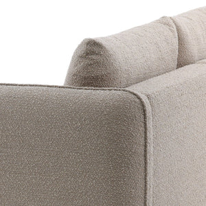 Karina Living Torrey Chaise Sectional in Sand - Modern Boucle Comfort for Stylish Living and Ultimate Relaxation DOV51002R-SAND