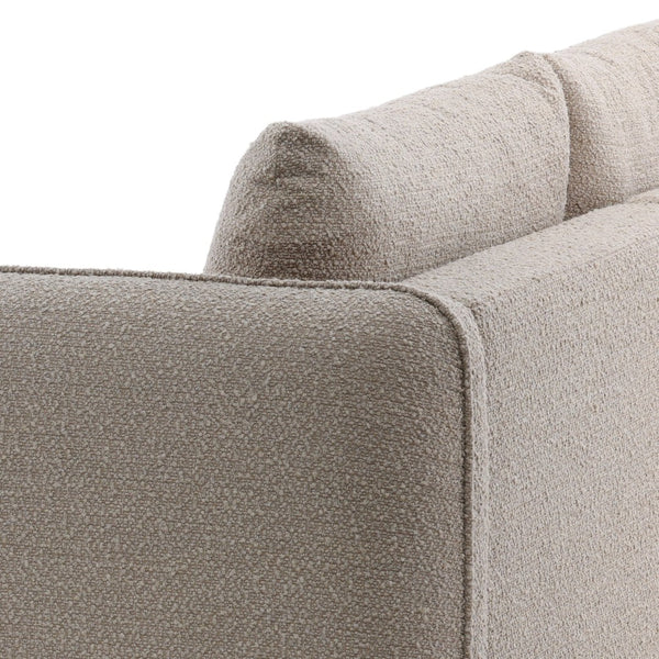 Karina Living Torrey Chaise Sectional in Sand - Modern Boucle Comfort for Stylish Living and Ultimate Relaxation DOV51002R-SAND