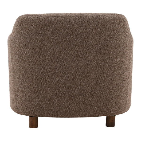 Karina Living Saylor Occasional Chair in Cozy Vista Brown - Stylish Boucle Accent for Living Rooms & Offices DOV51003-BRWN