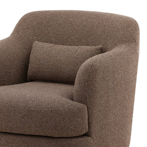 Karina Living Saylor Occasional Chair in Cozy Vista Brown - Stylish Boucle Accent for Living Rooms & Offices DOV51003-BRWN