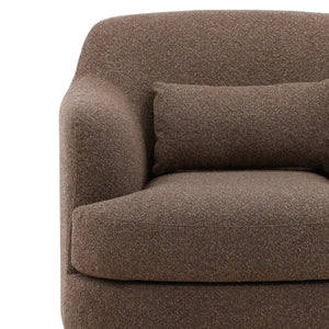 Karina Living Saylor Occasional Chair in Cozy Vista Brown - Stylish Boucle Accent for Living Rooms & Offices DOV51003-BRWN