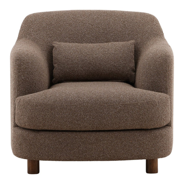 Karina Living Saylor Occasional Chair in Cozy Vista Brown - Stylish Boucle Accent for Living Rooms & Offices DOV51003-BRWN