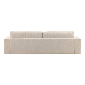 Karina Living Darina Sofa Odyssey Cream - Elegant Basketweave Chenille, Comfortable & Durable, Perfect for Any Space DOV51006-CREM