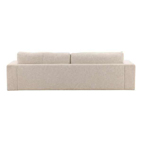 Karina Living Darina Sofa Odyssey Cream - Elegant Basketweave Chenille, Comfortable & Durable, Perfect for Any Space DOV51006-CREM