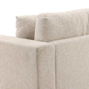 Karina Living Darina Sofa Odyssey Cream - Elegant Basketweave Chenille, Comfortable & Durable, Perfect for Any Space DOV51006-CREM