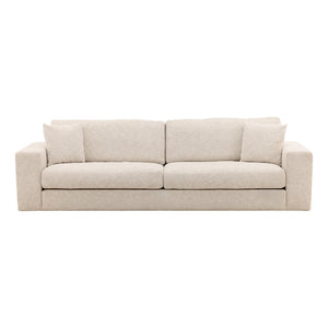 Karina Living Darina Sofa Odyssey Cream - Elegant Basketweave Chenille, Comfortable & Durable, Perfect for Any Space DOV51006-CREM