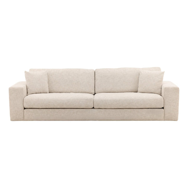 Karina Living Darina Sofa Odyssey Cream - Elegant Basketweave Chenille, Comfortable & Durable, Perfect for Any Space DOV51006-CREM